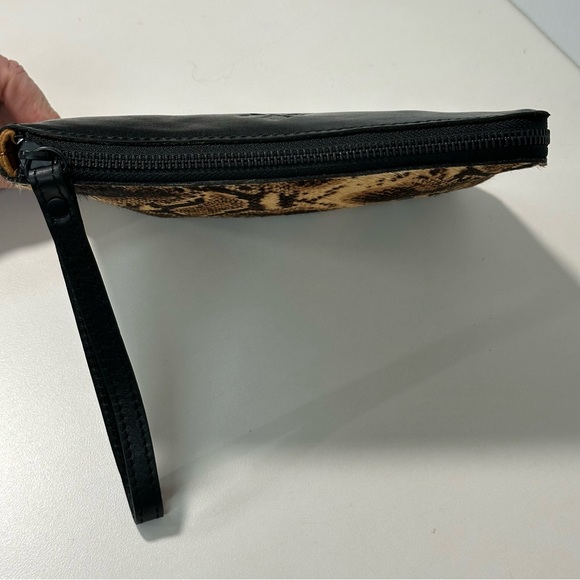 Patricia Nash Cassini Wristlet Phython Print Leather Haircalf - Picture 9 of 11